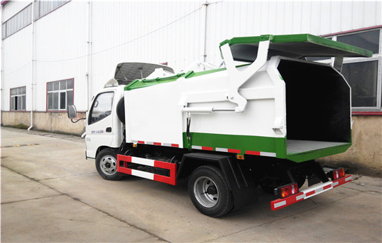 福田側裝壓縮式對接垃圾車(3-4立方)圖片