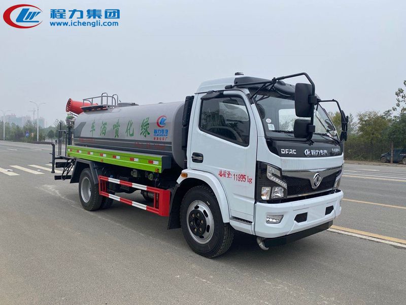 安徽客戶訂購東風9.3噸霧炮灑水車發車了